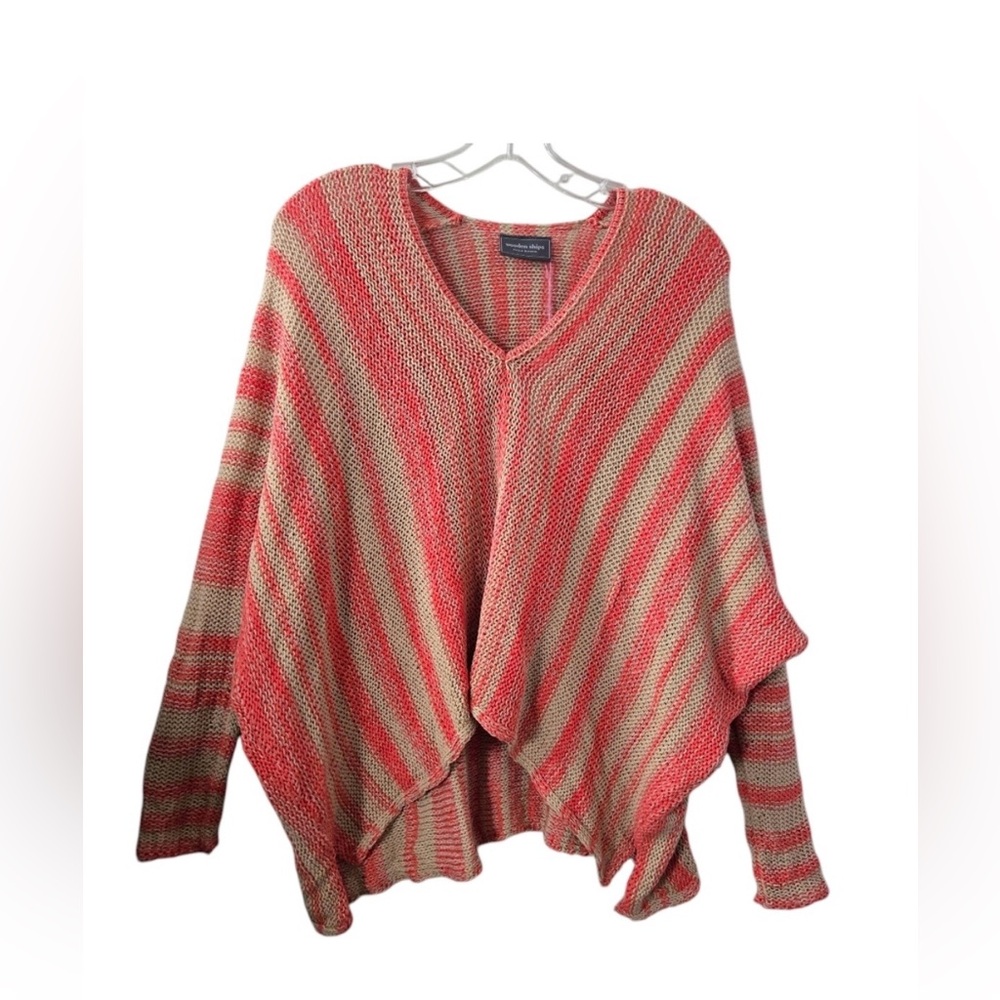 Wooden Ships V-Neck Beachcomber Knit Top M/L